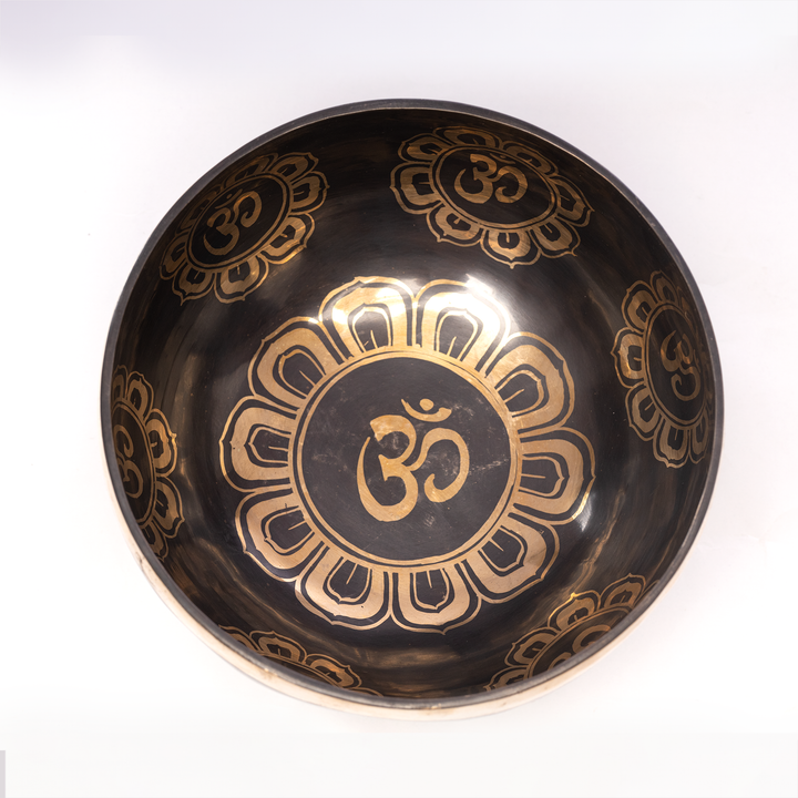 Om Carved Singing Bowl | Deep Reasonance
