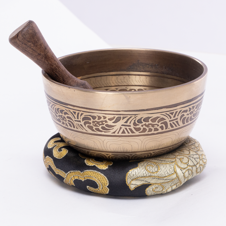 Bajra carved singing bowl